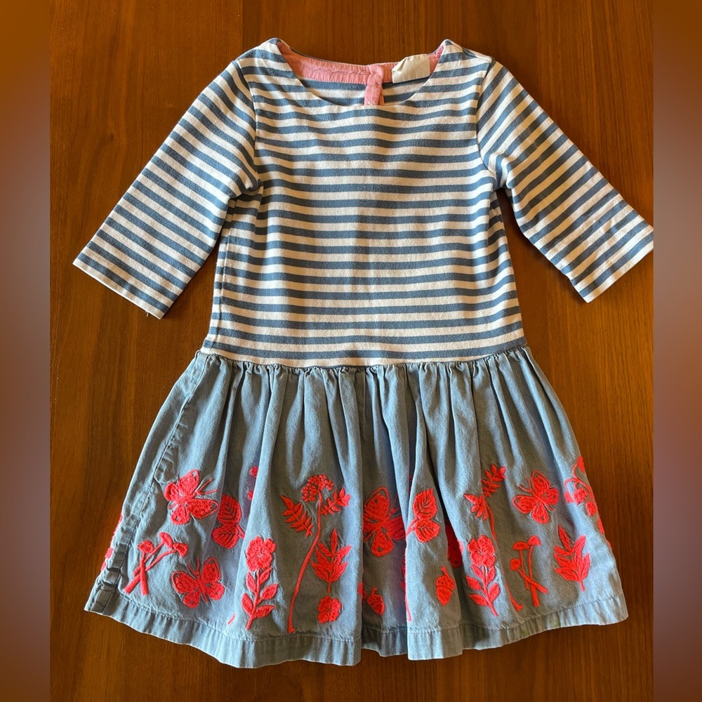 Mini Boden flower dress 4-5t
